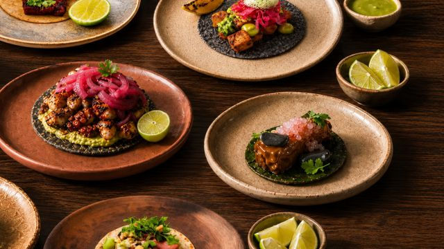 diferentes tacos disponibles en Taco Omakase de Mestiza Polanco