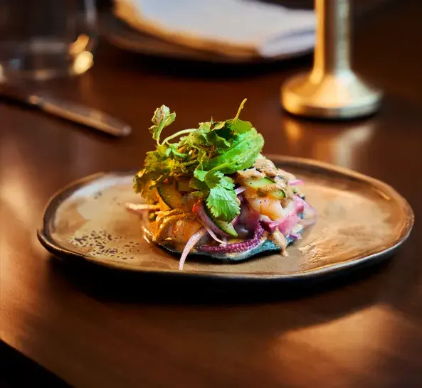 Tostadas en Restaurante Mestiza Polanco